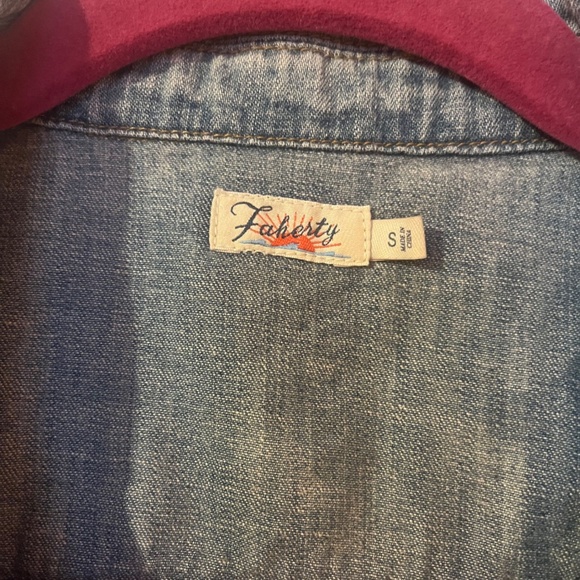 Faherty Utility Denim Romper - Picture 9 of 9